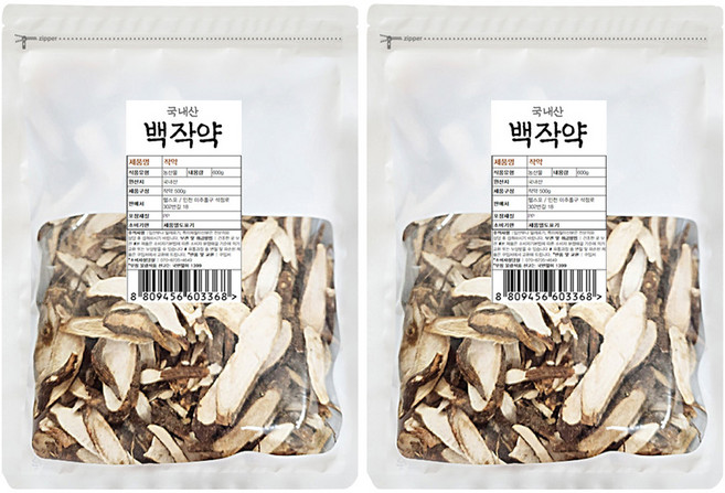 산해랑 국내산 백작약, 500g, 2개
