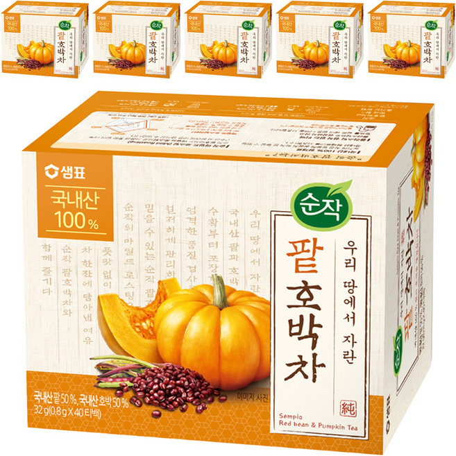 Sunjak 純作 紅豆南瓜茶, 40入, 6個, 800mg