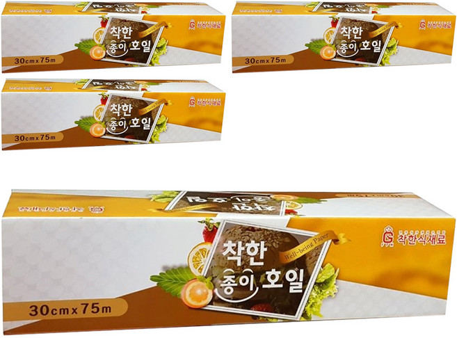 착한식재료 종이호일, 75m, 1개입, 4개