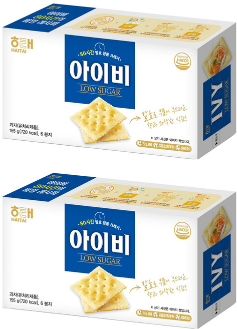 해태제과 아이비, 155g, 2개