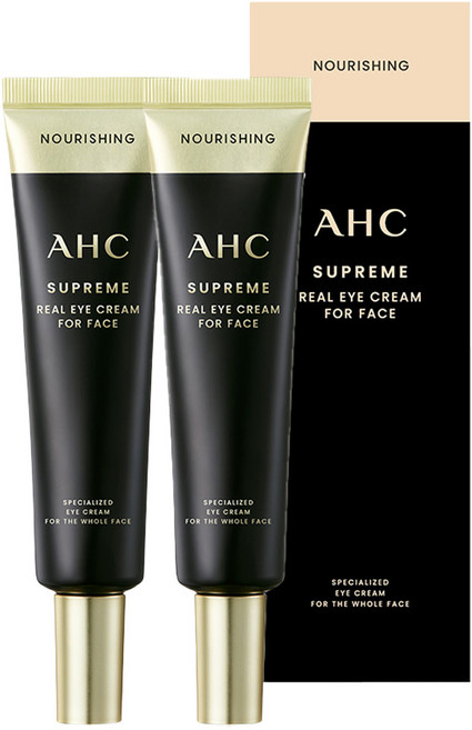 AHC 슈프림 리얼 아이크림 포 페이스, 30ml, 2개