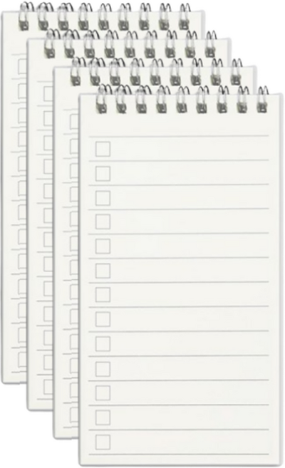 제이포 투명커버 휴대용 미니 노트, 포인트라인, 4개