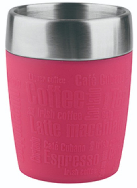 Tefal 特福 Travel Cup 迷你不鏽鋼隨行保溫杯, 野莓紅, 200ml, 1個
