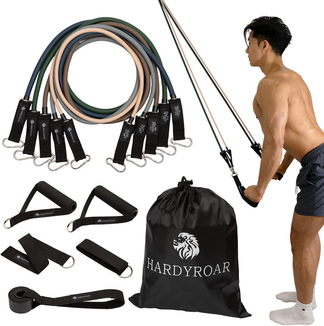 하디로어 라텍스 멀티 튜빙밴드 5종 세트, 1세트, 혼합색상