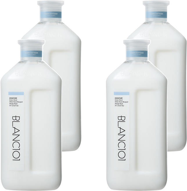 블랑101 섬유유연제 본품, 1.6L, 4개