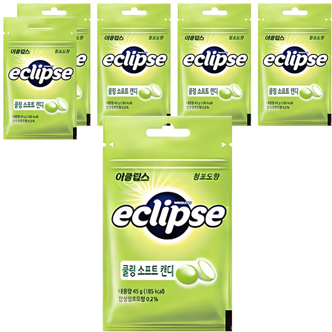 이클립스 쿨링 소프트 캔디 청포도향, 45g, 6개