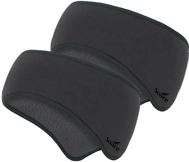 소아레 아웃도어 헤어밴드형 귀마개, 그레이, 2개