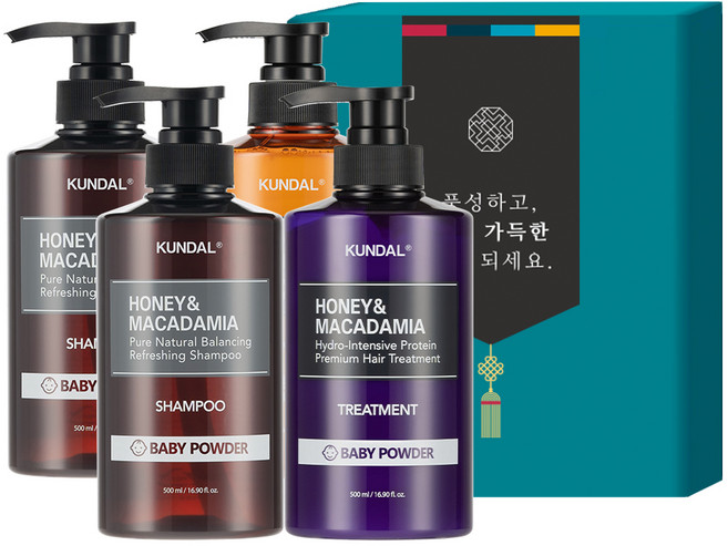 쿤달 명절 선물 4구 SET 베이비파우더향, 1세트