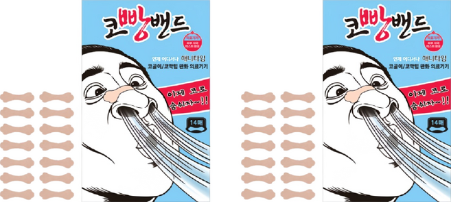 코빵밴드 애니타임 비강확장기 14p, 2개