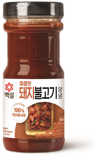 백설 돼지 불고기 양념, 840g, 1개