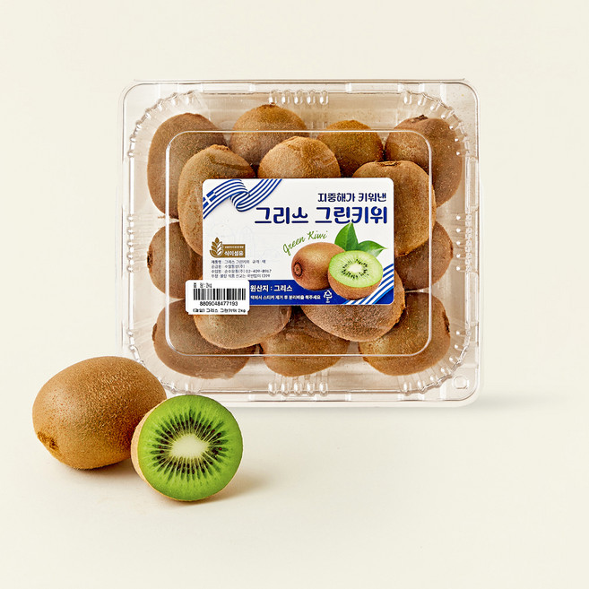 그리스 그린키위, 1개, 2kg
