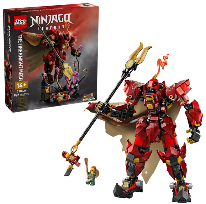 LEGO 樂高 旋風忍者 烈火騎士機械人 The Fire Knight Mech 71846, 1盒, 多色