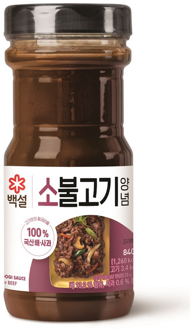 백설 소불고기 양념, 840g, 1개