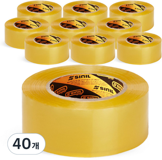 신일테이프 OPP 박스테이프 48mm x 80m, 투명, 40개