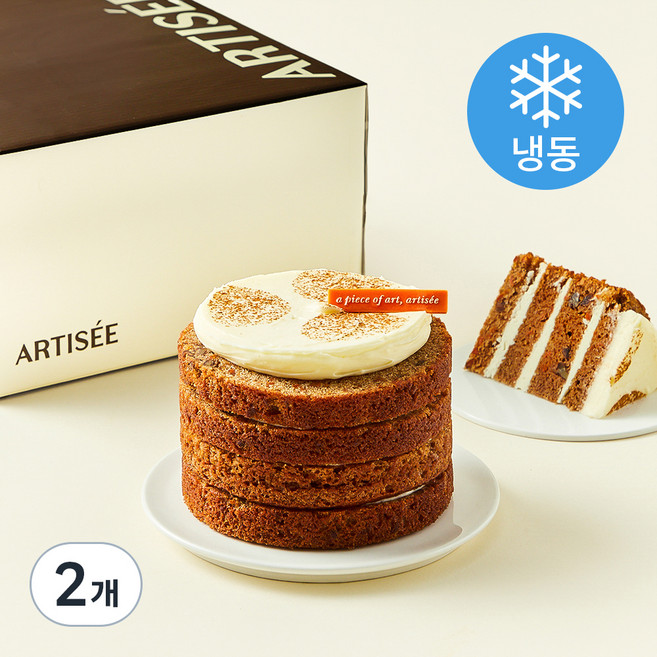 아티제 제주 당근 케이크 (냉동), 600g, 2개