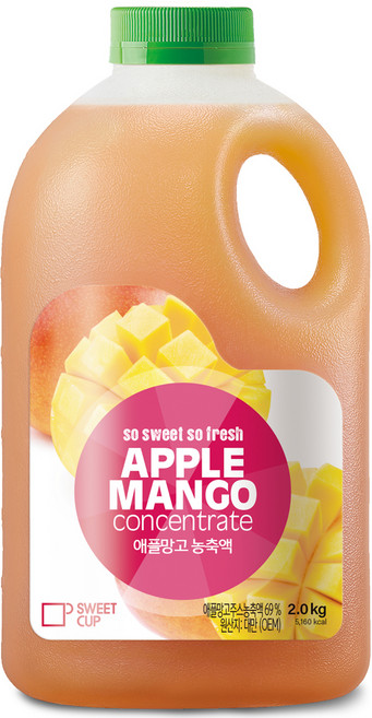스위트컵 애플망고 농축액, 1개, 2kg