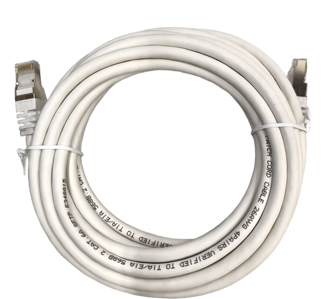 POLYWELL 寶利威爾 CAT6A 網路線 PW15-W58-G050, 5m, 白色, 1條
