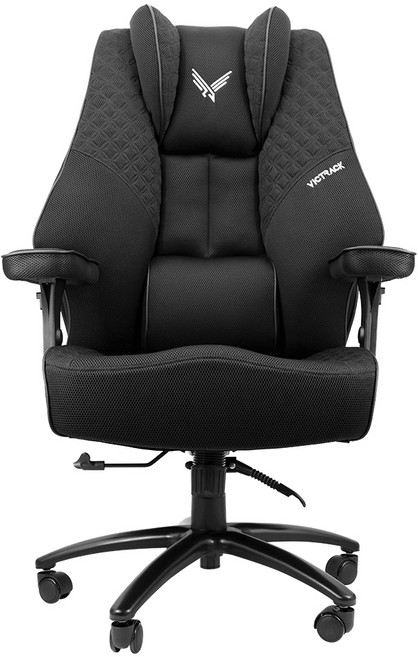 빅트랙 침대형 리클라이너 중역 컴퓨터 게이밍 메쉬 의자 RC-01, 블랙