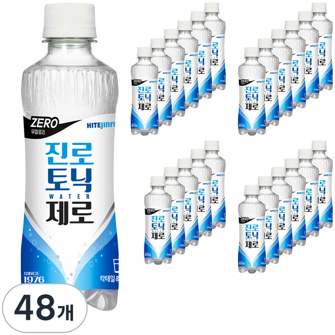 진로토닉워터 제로, 300ml, 48개