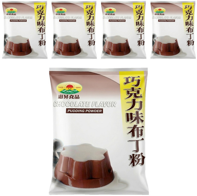 FAIRSEN 惠昇食品 巧克力味布丁粉, 1kg, 5包