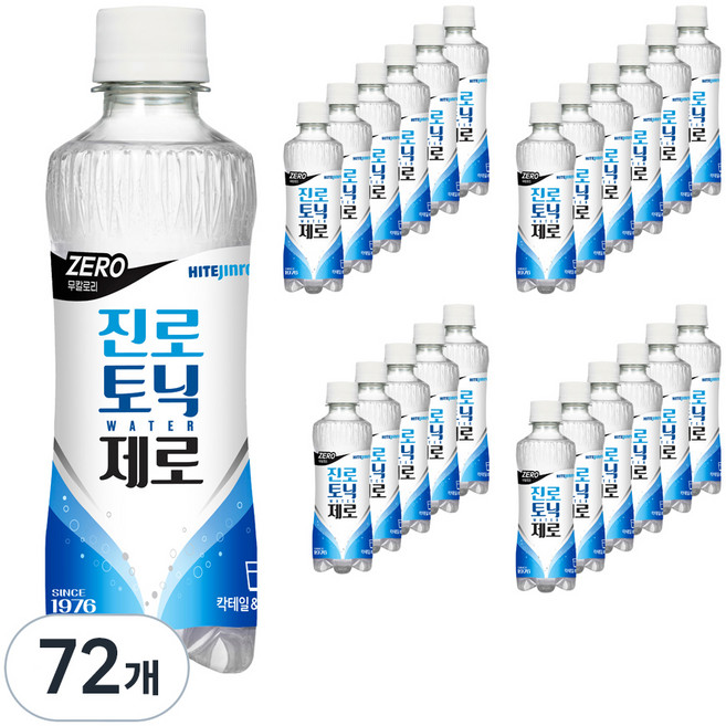 진로토닉워터 제로, 300ml, 72개