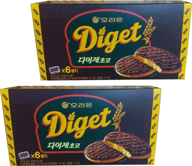 닥터유 다이제 초코, 311g, 2개