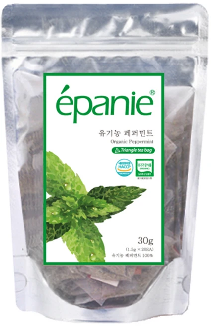 에빠니 유기농 페퍼민트 허브차, 1.5g, 20개입, 1개 - 쿠팡
