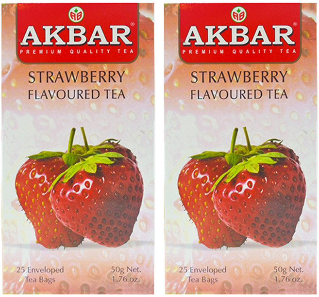 AKBAR 阿克巴 草莓味紅茶, 2g, 25入, 2個