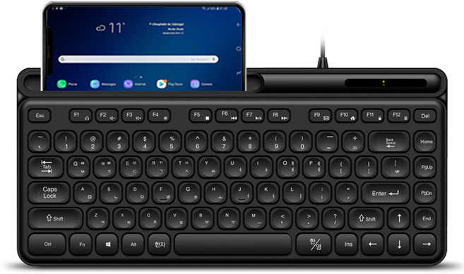 이큐메딕 항균 거치형 저소음 미니 유선 텐키리스 키보드, 블랙, Sanitize-K5, 제조사축