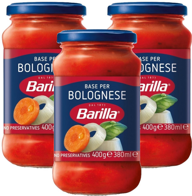 Barilla 百味來 波隆那肉醬義大利麵醬, 3個, 400g