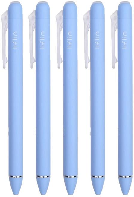 liflin 速乾原子筆組, 顏色隨機, 5支