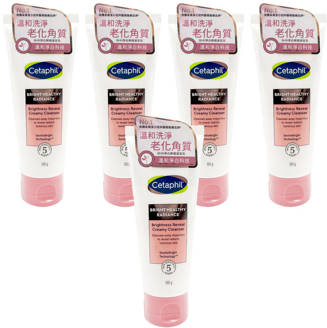Cetaphil 舒特膚 BHR淨白無瑕洗面乳, 100g, 5條