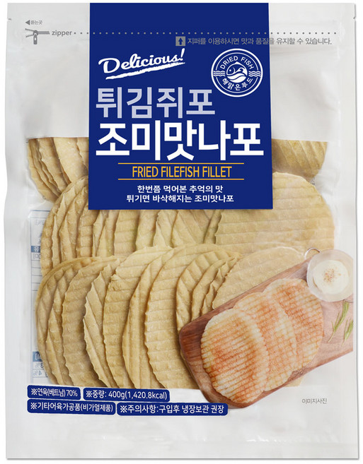 해맑은푸드 맛나포 튀김쥐포, 400g, 1개