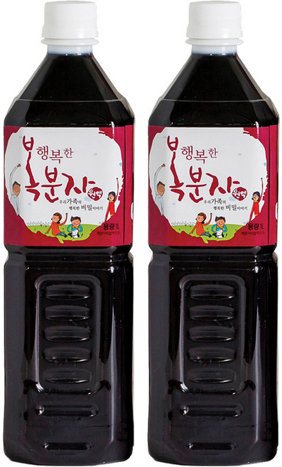 황가네농장 행복한 복분자 원액, 1L, 2개