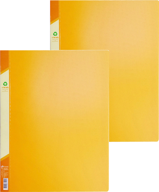 SUANDER 雙德文具 A4資料簿, 黃色, 2本