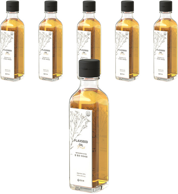 청양식품 참 좋은 아마씨유, 180ml, 6개