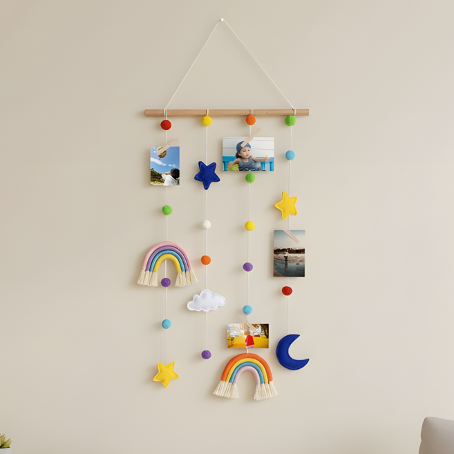 올프리즘 무지개별 월행잉 사진 정리 마크라메, 장식 A형