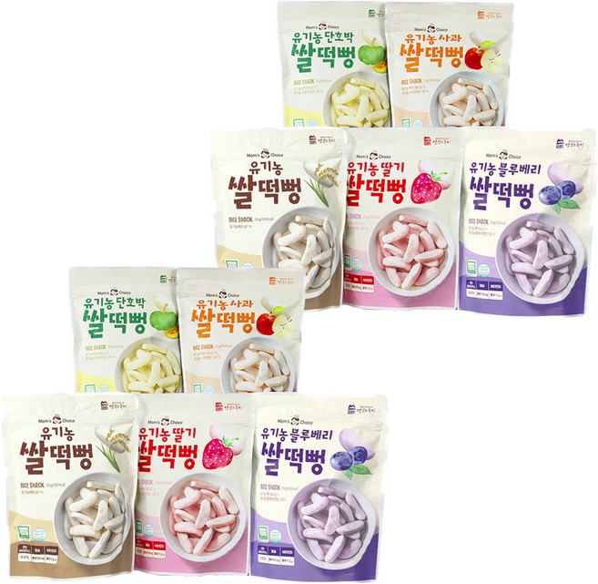 맛있는풍경 유기농 쌀떡뻥 5종 세트, 25g, 2세트