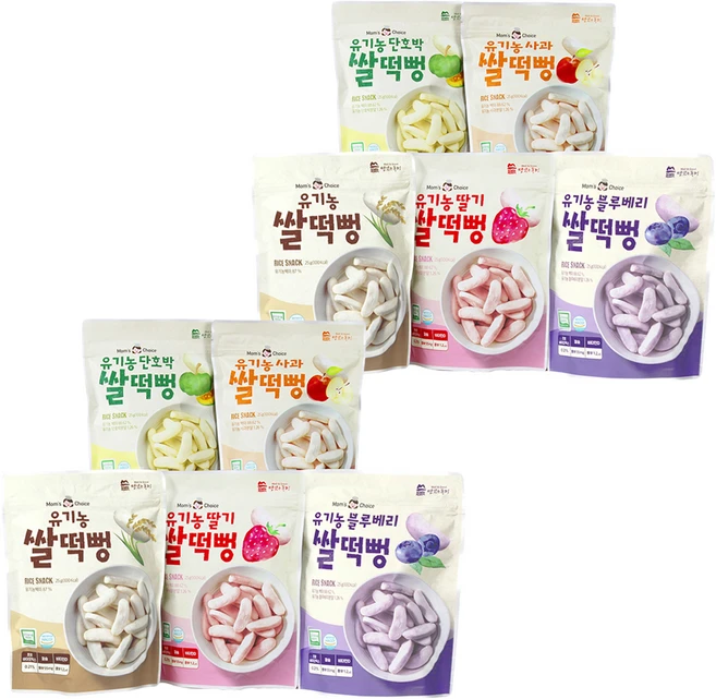 맛있는풍경 유기농 쌀떡뻥 5종 세트, 25g, 2세트 - 쿠팡