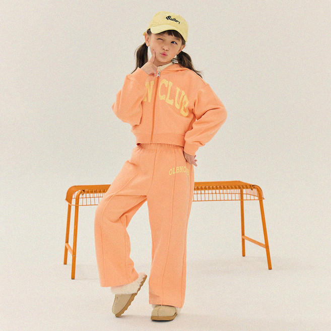OWLEYBARN 女童 Ollie Club 連帽刷毛上下裝套組
