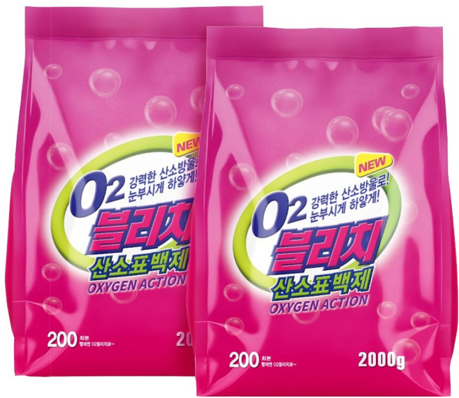 O2 블리치 산소표백제, 2kg, 2개
