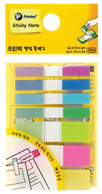 Printec 德德小品集 多款式索引貼 FA4412-7N, 1組, 140張