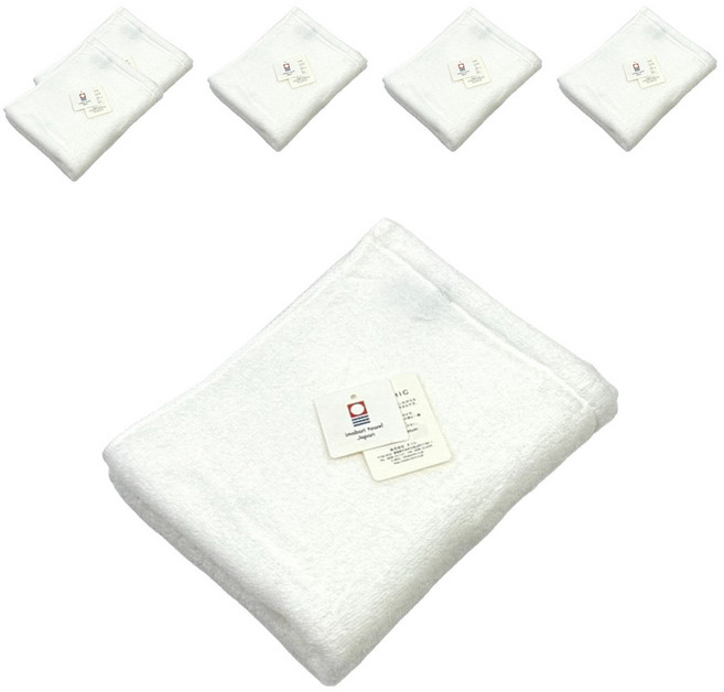 imabari towel 今治毛巾 ORIM QULACHIC 棉紗 85 x 32cm, 雪白色, 6條