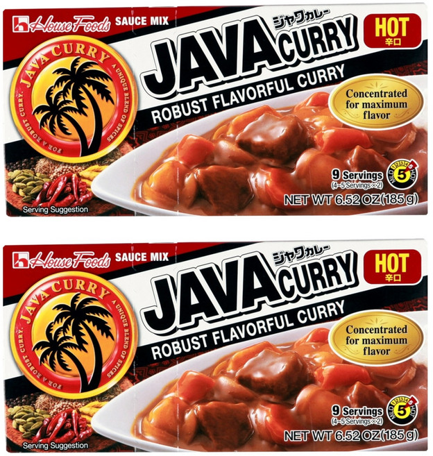 하우스푸즈 자바 카레 매운맛, 185g, 2개