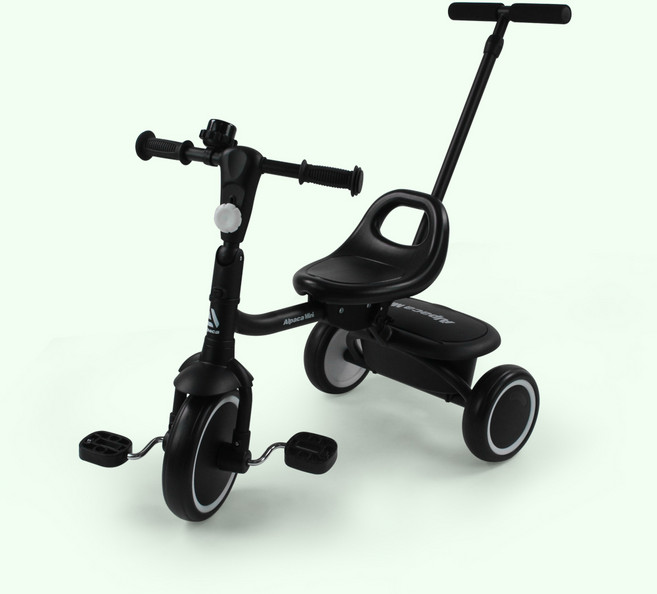 알파카 미니 폴딩 어린이 세발자전거, 블랙, 1개