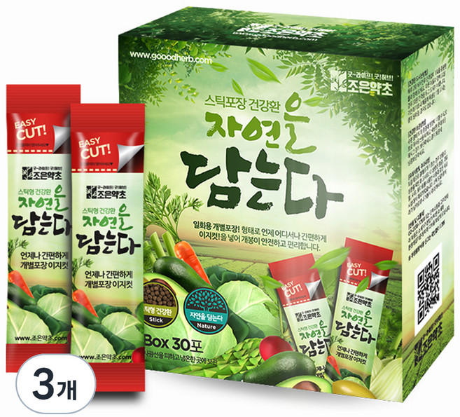 조은약초 인진쑥환 스틱, 90g, 3개