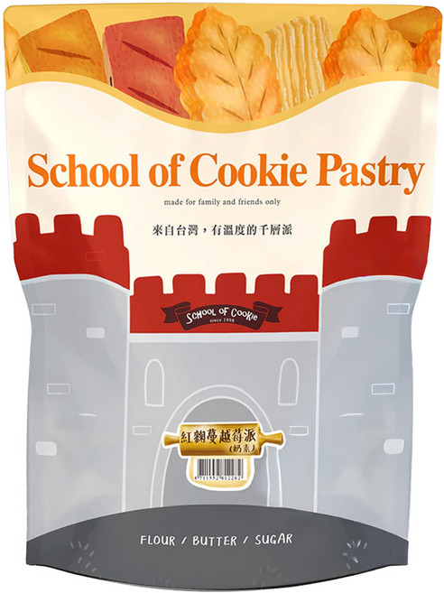 School of Cookie 台灣優格餅乾學院 紅麴蔓越莓派, 1包, 230g