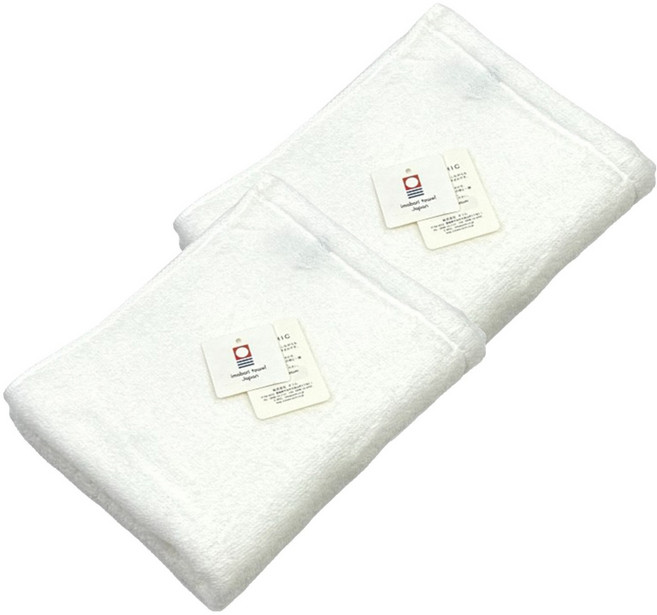 imabari towel 今治毛巾 ORIM QULACHIC 棉紗 85 x 32cm, 雪白色, 2條