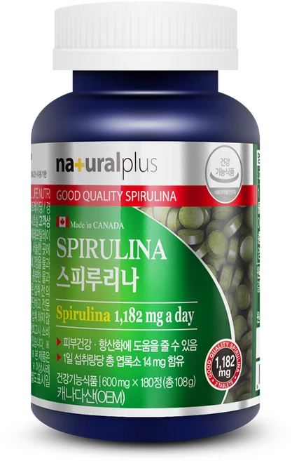 내츄럴플러스 스피루리나, 180정, 1개 - 쿠팡