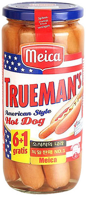 마이카 트루맨스 핫도그 소시지 통조림, 540g, 1개